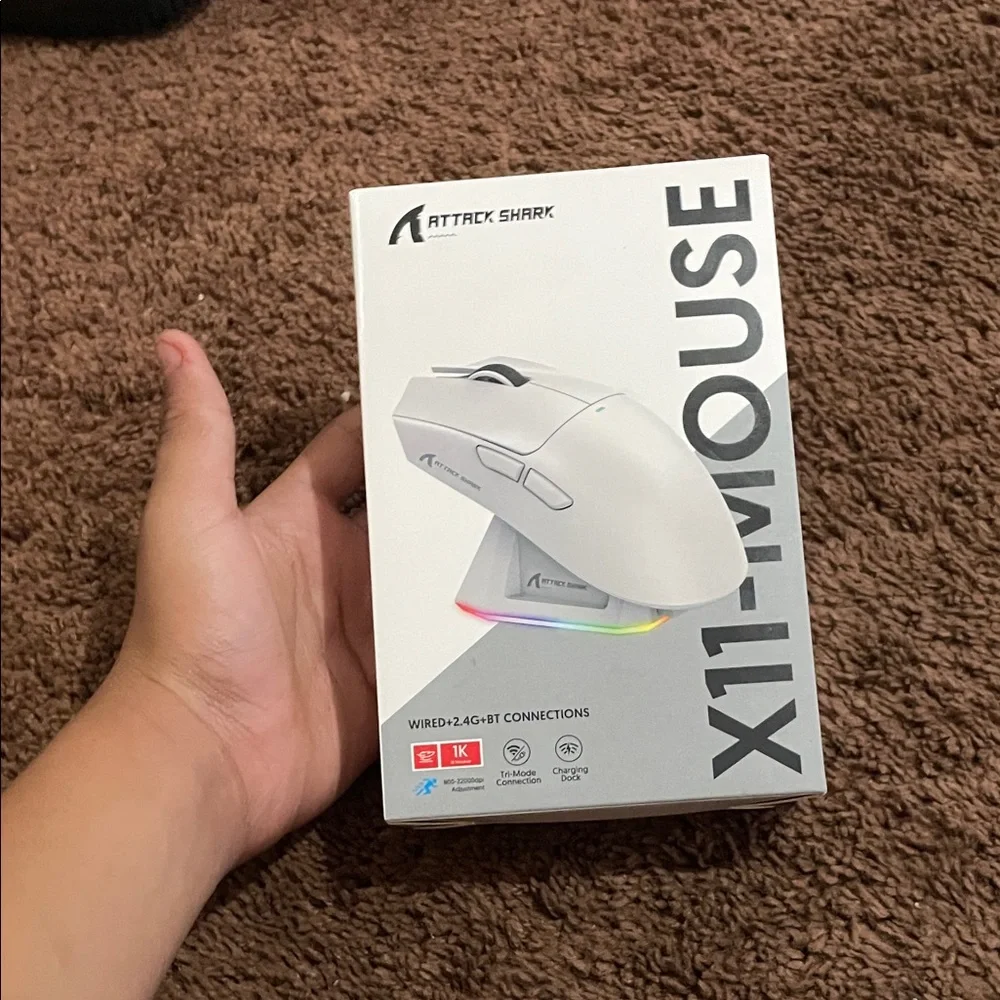X11 Wired White Gaming Mouse Brand new is 30 dollars used 2 times need gone help
